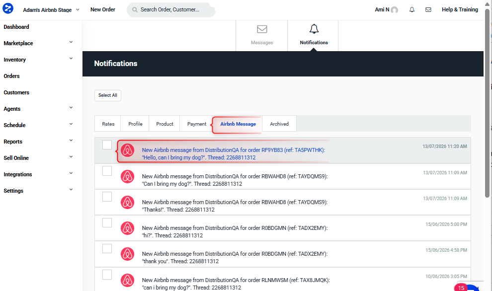 Airbnb Message Notification with view all messages highlighted'.png